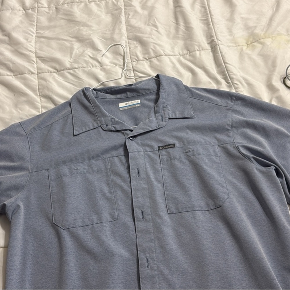 Columbia Blue Button-Up Shirt